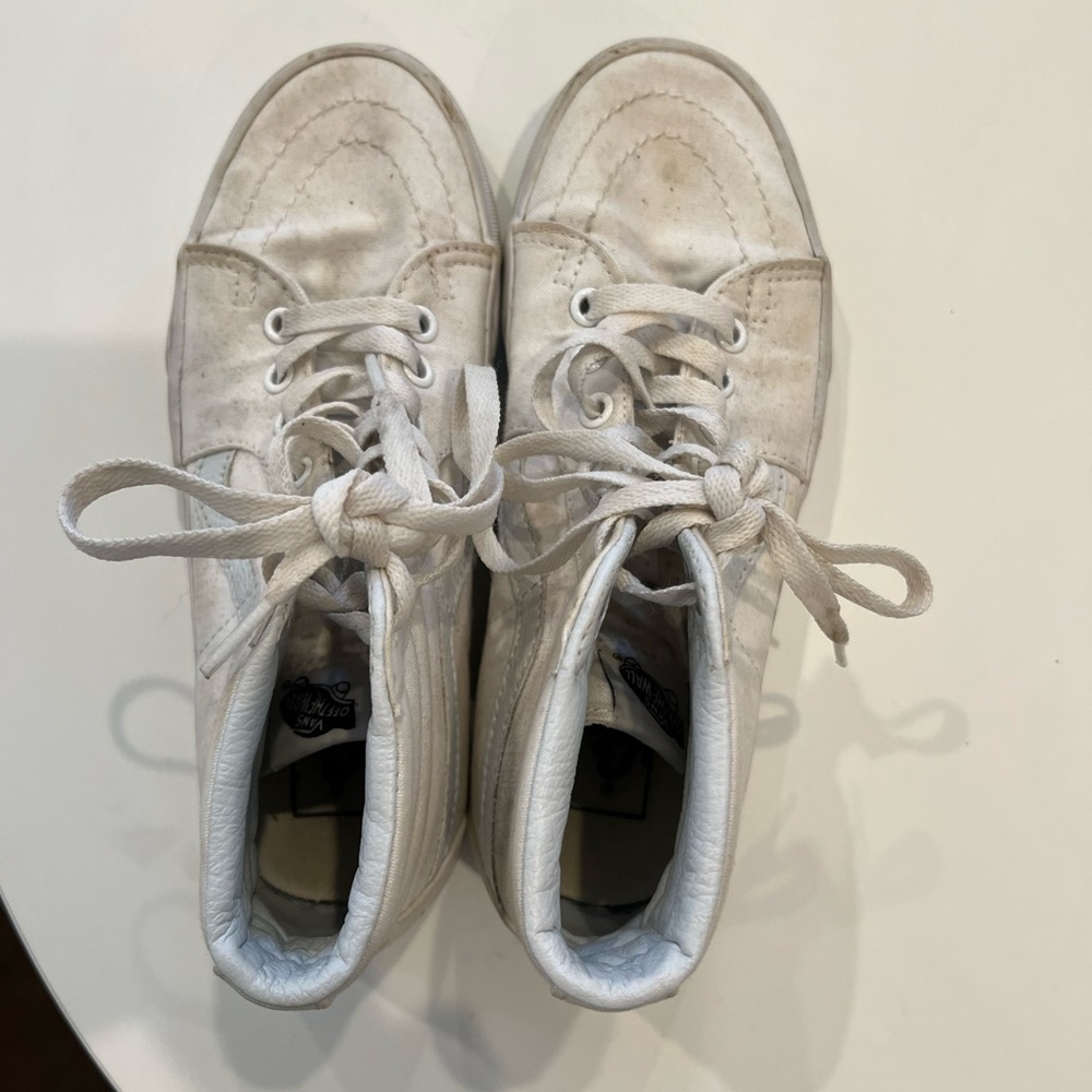 High-Top White Vans Women’s size 7